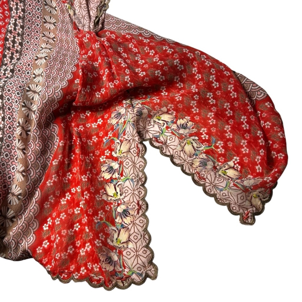 Johnny Was Patchwork Print Boho Tunic Mixed Print… - image 10